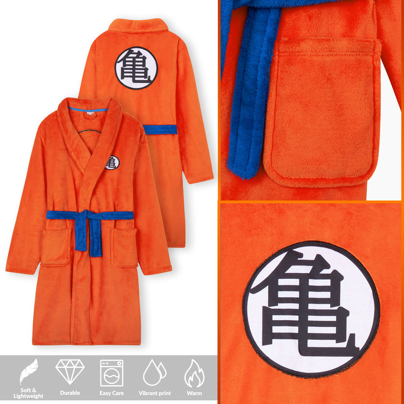 Dragon Ball Z Dressing Gown for Boys Teens, Fluffy Dressing Gown