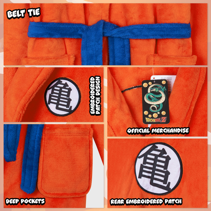 Dragon Ball Z Dressing Gown for Boys Teens, Fluffy Dressing Gown
