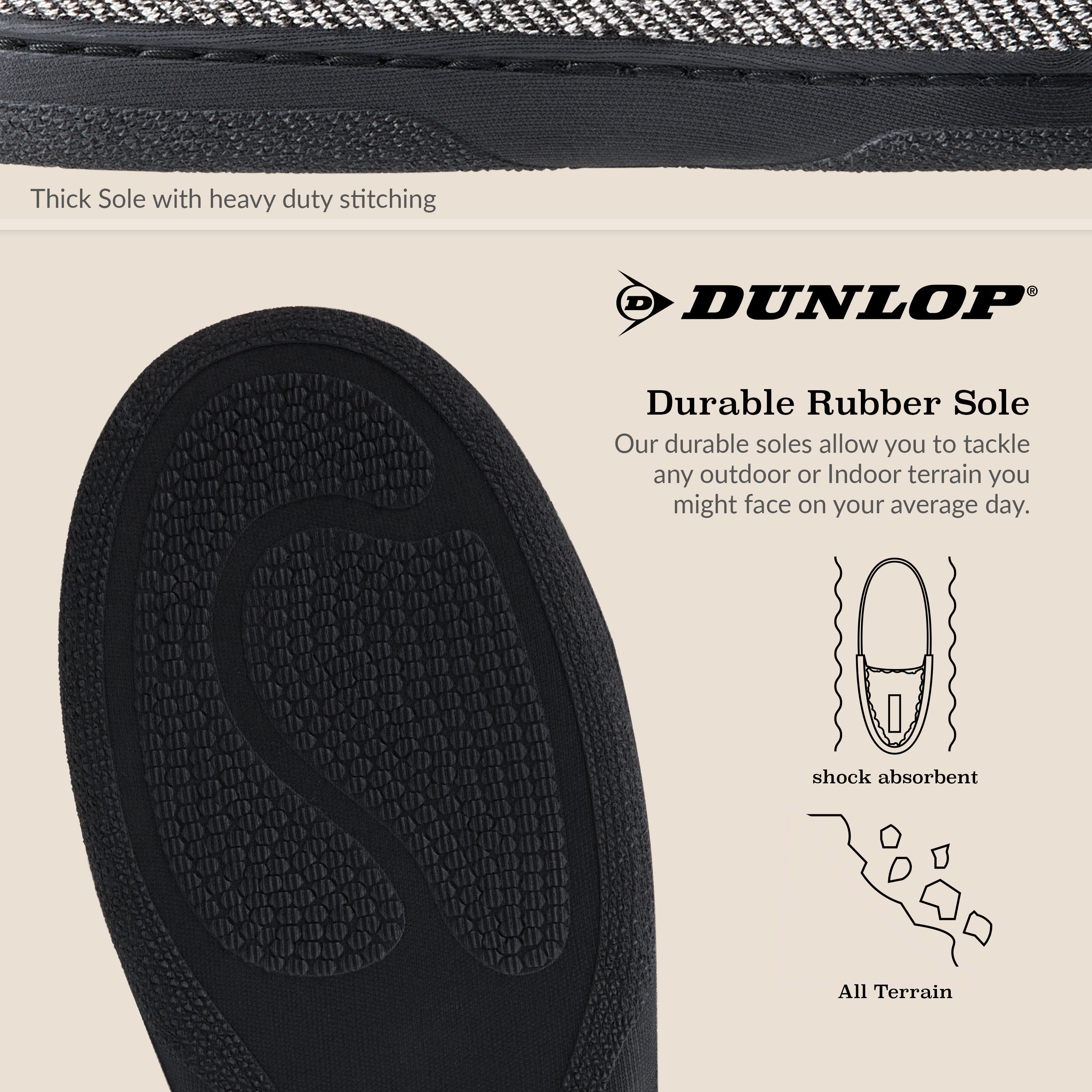 Dunlop Moccasins Slippers for Men With Rubber Sole - Get Trend