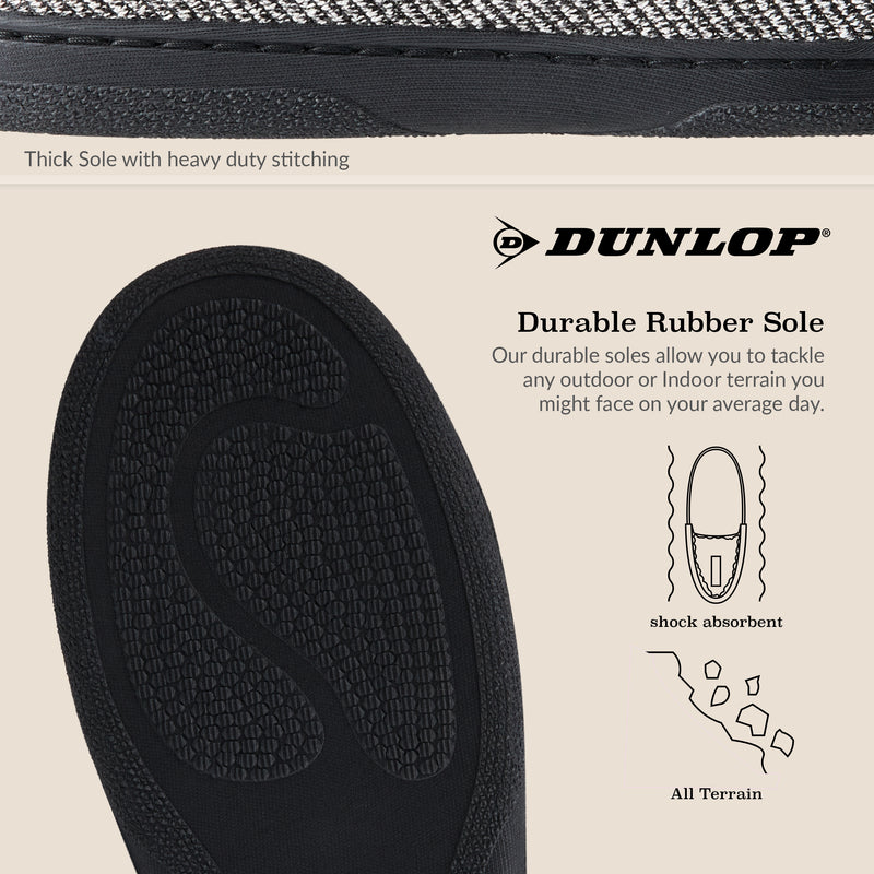Dunlop Moccasins Slippers for Men With Rubber Sole