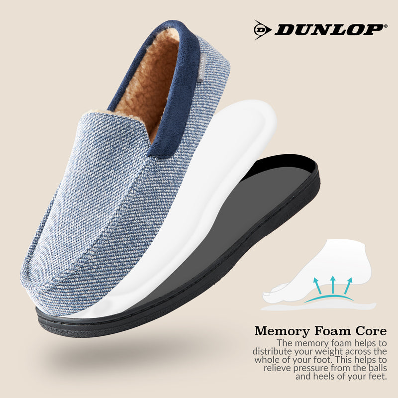 Dunlop Moccasins Slippers for Men With Rubber Sole - Get Trend