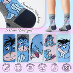 Disney Women’s Socks - 5 Pairs Eeyore Socks, Winnie The Pooh Gifts - Get Trend