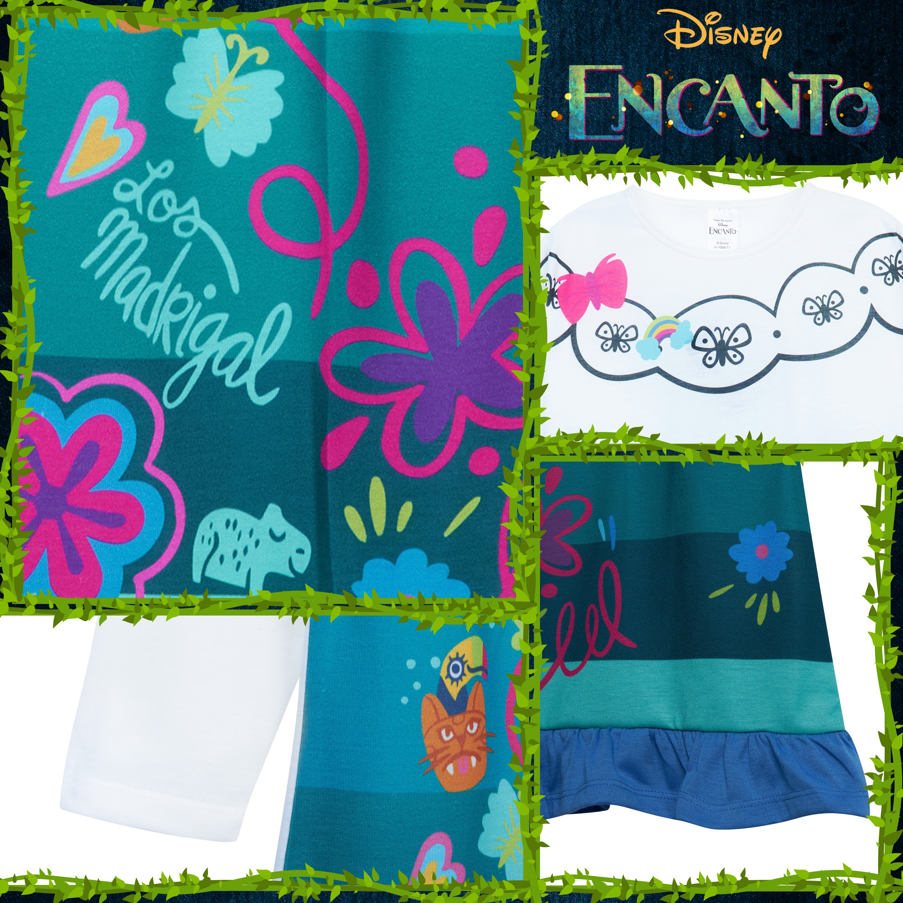 Disney Girls Nightdress, Encanto Long Sleeve Nightie for Girls - Get Trend