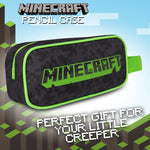 Minecraft Black Pencil Case, Black, School Supplies Pencil Cases Large Capacity - Get Trend