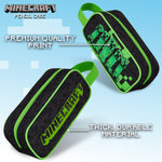Minecraft Black Pencil Case, Black, School Supplies Pencil Cases Large Capacity - Get Trend