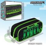 Minecraft Black Pencil Case, Black, School Supplies Pencil Cases Large Capacity - Get Trend