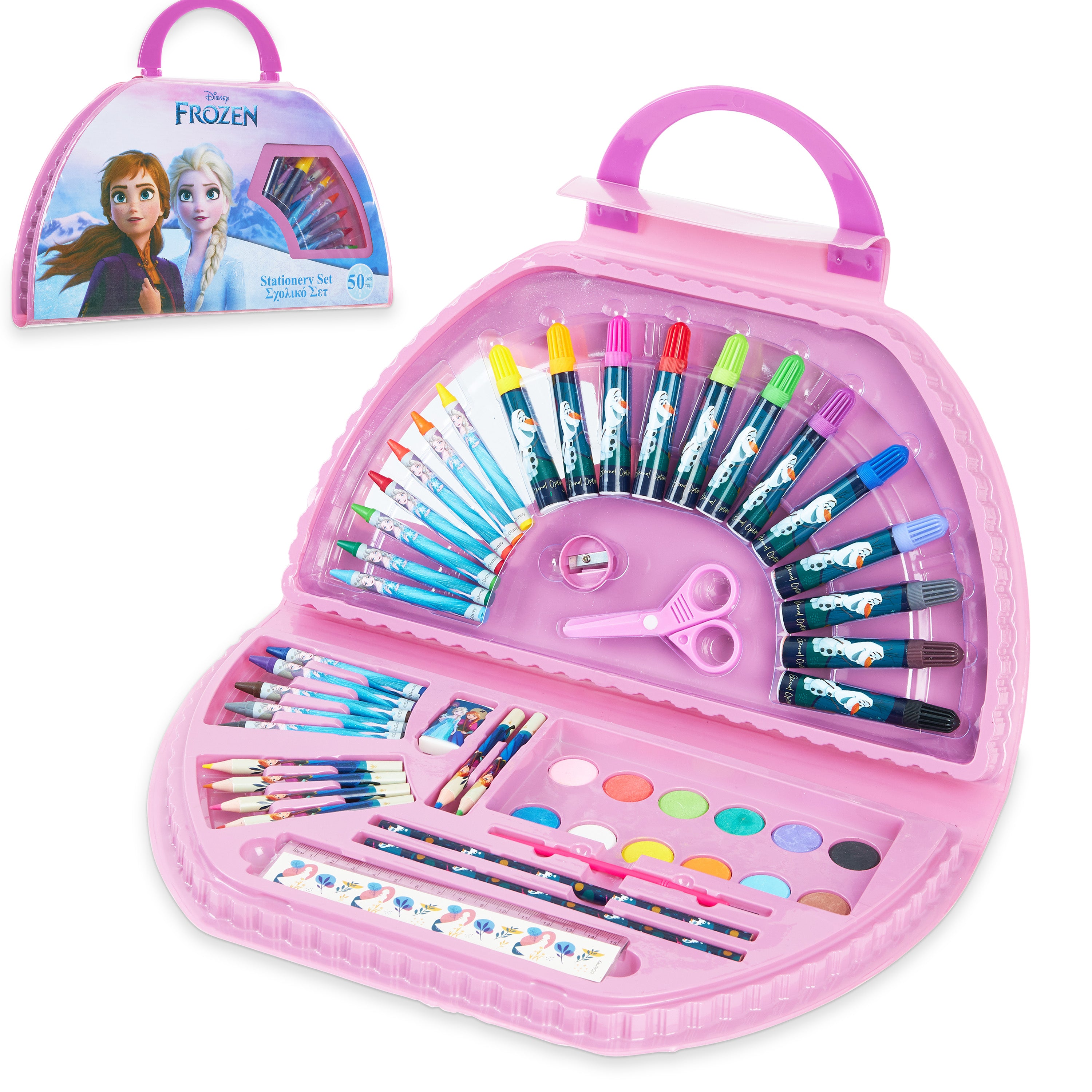 Disney Kids Art Set Princess - Colouring Sets for Children 50pcs Art Supplies - Get Trend