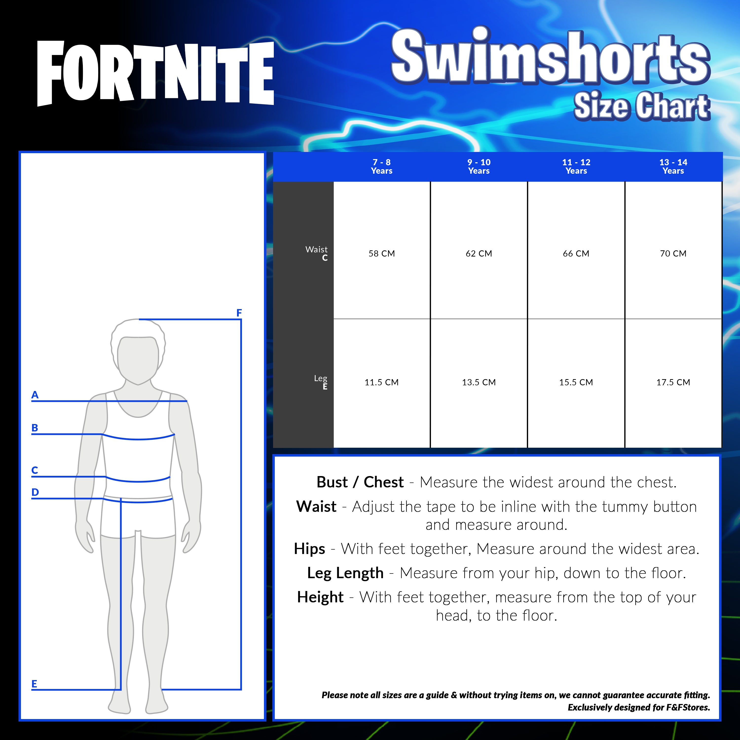 Fortnite Swim Shorts Trunks with Emote Print & Elasticated Waist for Boys Teens - Get Trend