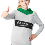 Friends Hoodie - Open Shoulder Hoodies for Girls - Get Trend