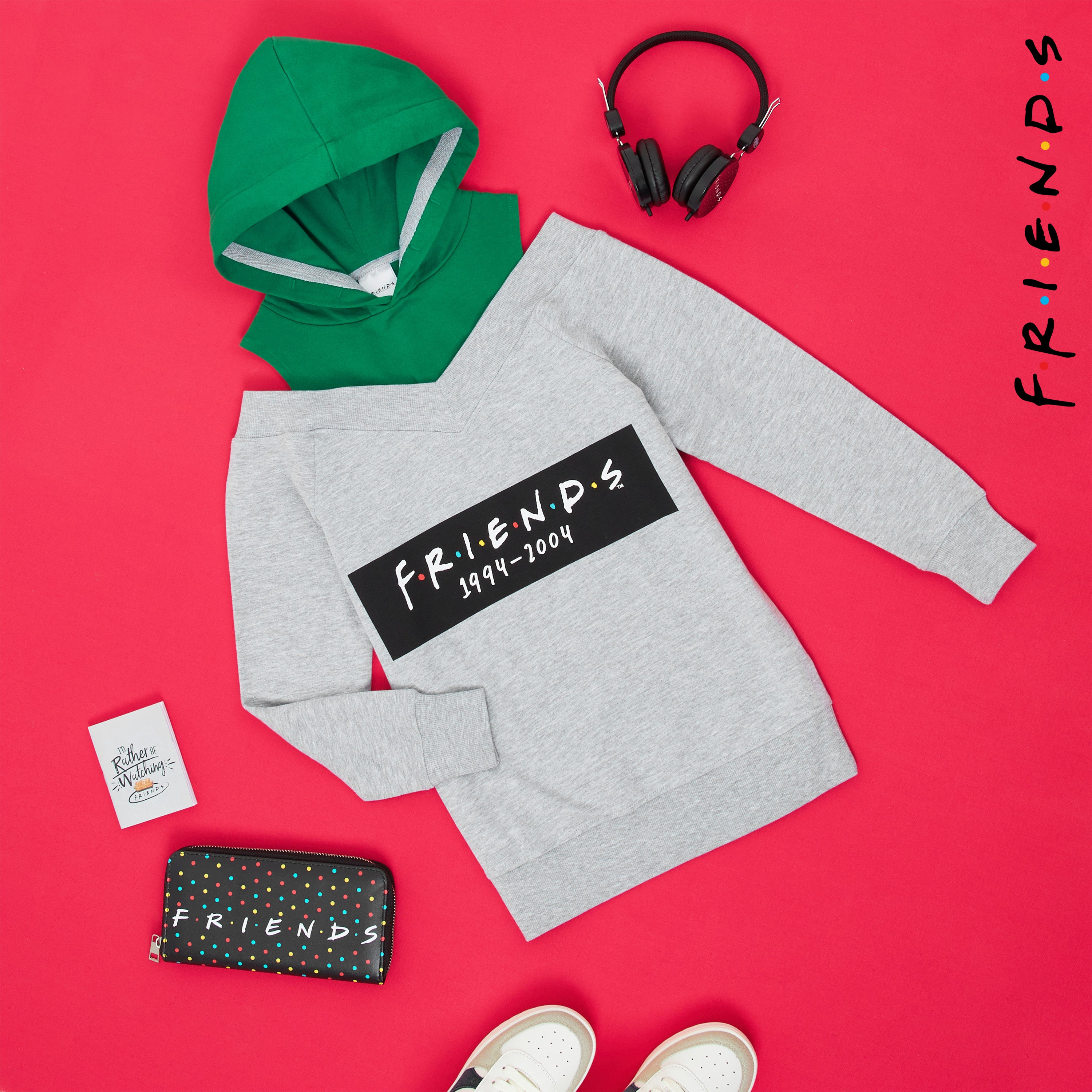 Friends Hoodie - Open Shoulder Hoodies for Girls - Get Trend