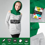 Friends Hoodie - Open Shoulder Hoodies for Girls - Get Trend