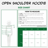 Friends Hoodie - Open Shoulder Hoodies for Girls - Get Trend