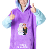 Disney Oversized Hoodie Blanket for Girls, Frozen Gifts for Girls (Multi) - Get Trend