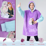 Disney Oversized Hoodie Blanket for Girls, Frozen Gifts for Girls (Multi) - Get Trend