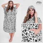 CityComfort Adults Hooded Towel Poncho Hooded Terry Towelling Poncho - Get Trend