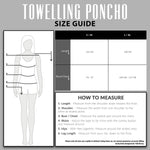 CityComfort Adults Hooded Towel Poncho Hooded Terry Towelling Poncho - Get Trend
