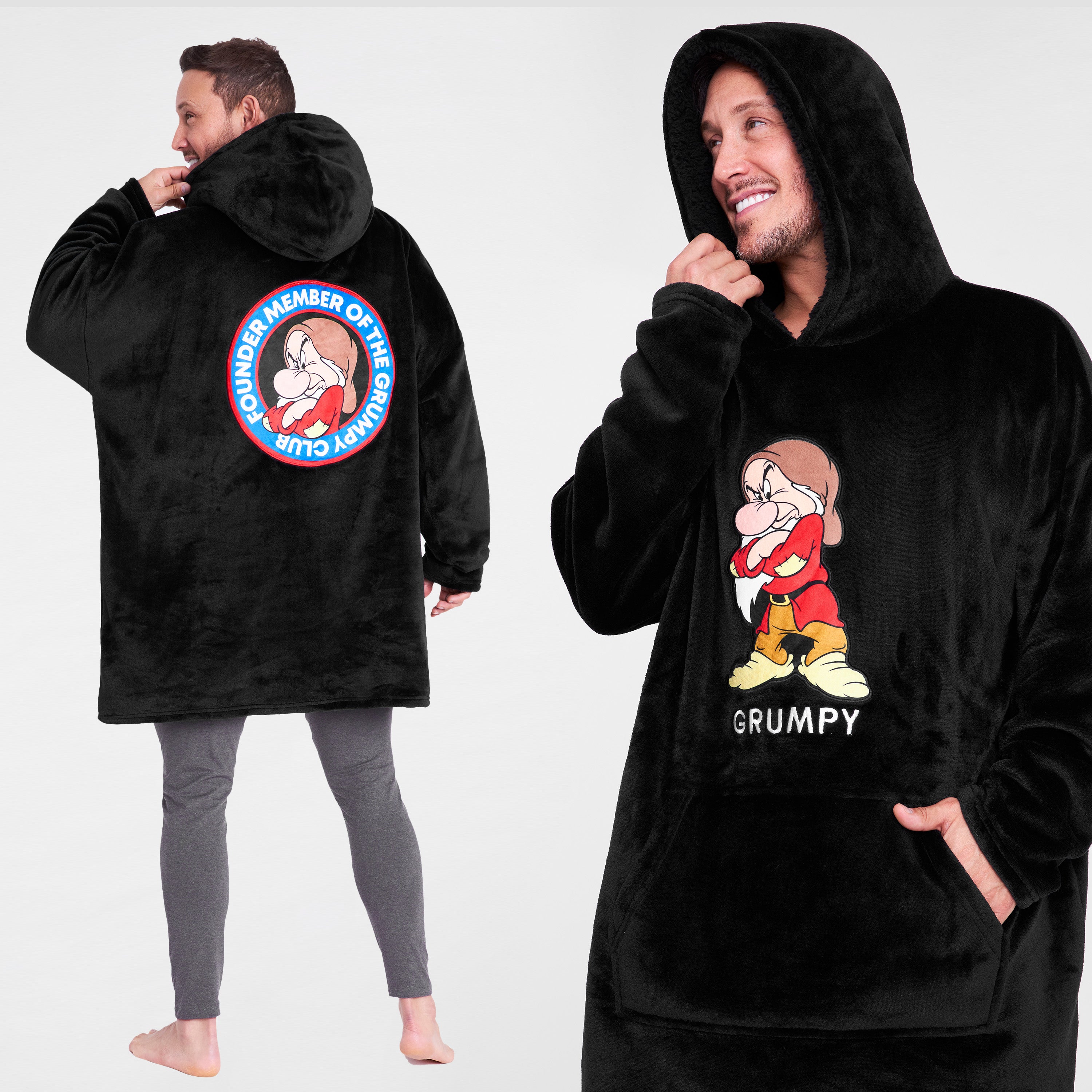 Disney Oversized Hoodie Blanket for Men - Grumpy - Get Trend