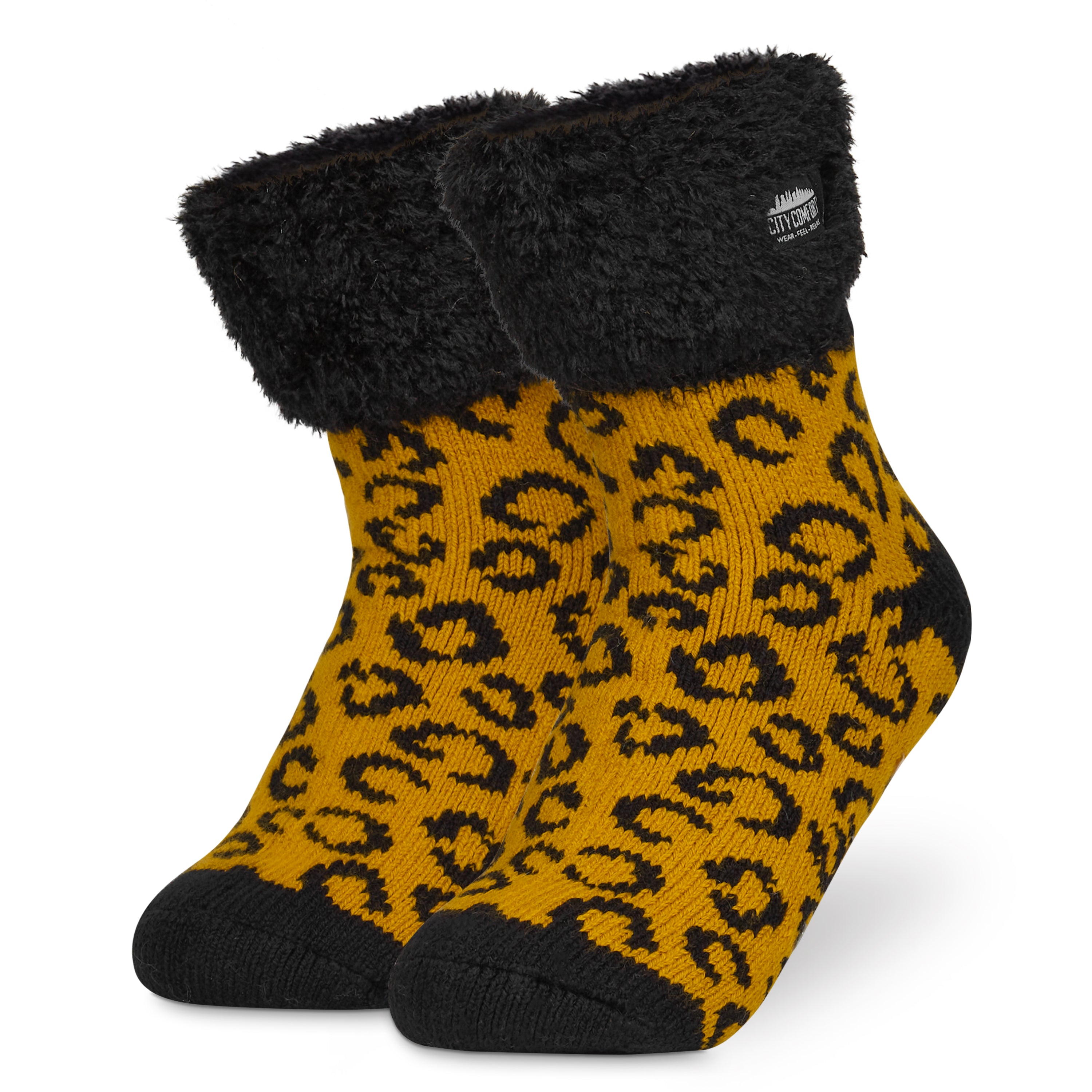 CityComfort Slipper Socks, Women Fluffy Socks Non Slip, Warm Cosy Gifts for Her Multiple Designs