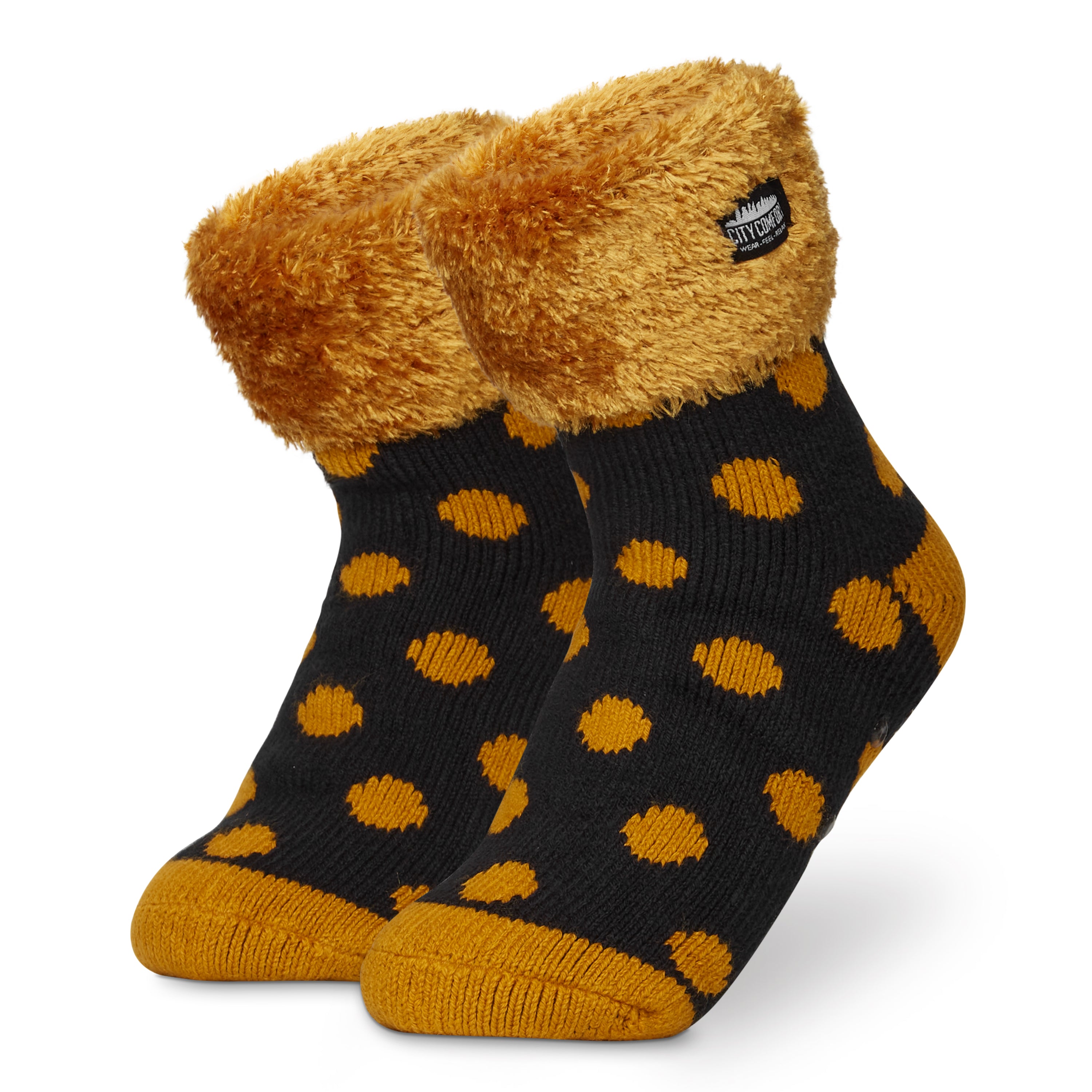 CityComfort Slipper Socks, Women Fluffy Socks Non Slip, Warm Cosy Gifts for Her Multiple Designs