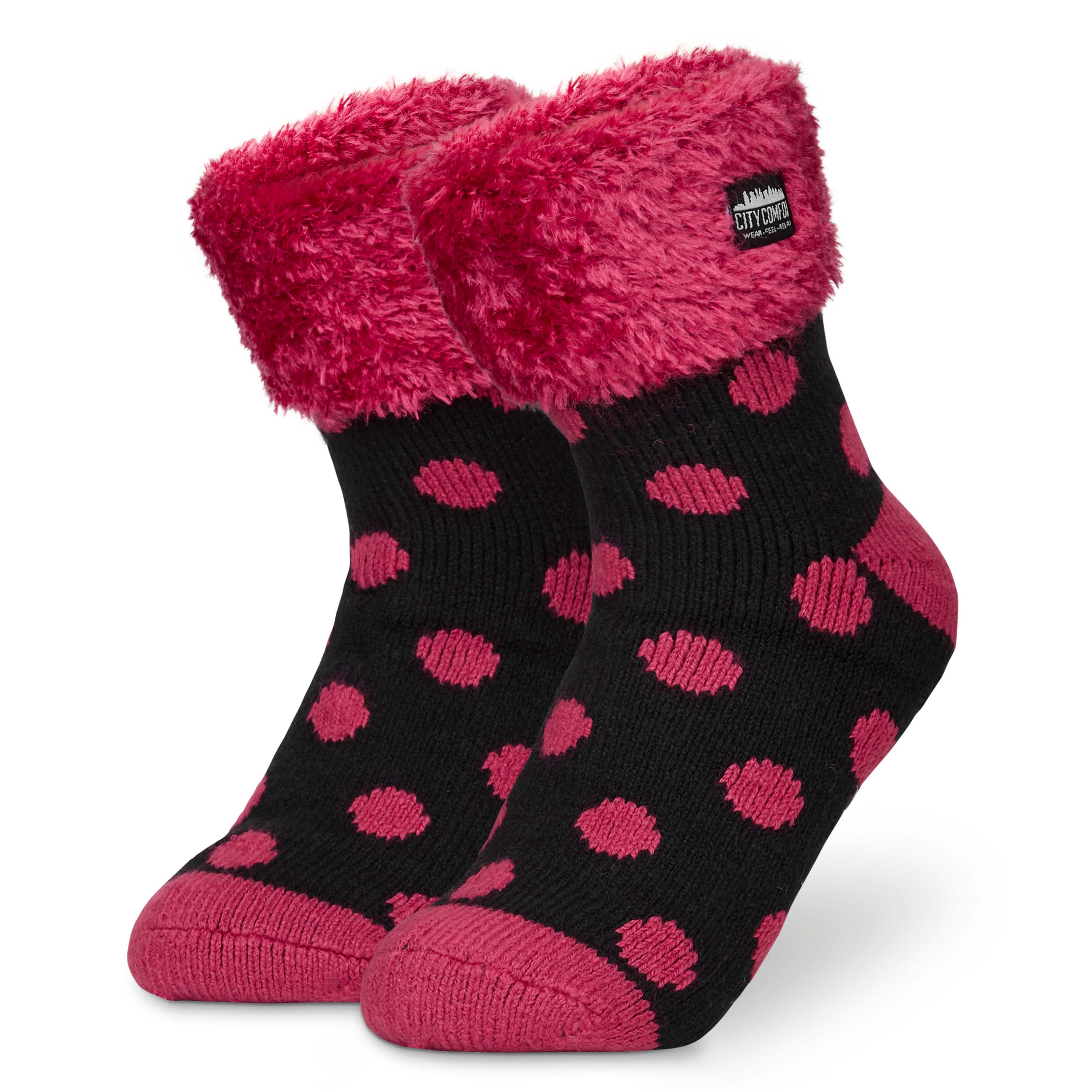 CityComfort Slipper Socks, Women Fluffy Socks Non Slip, Warm Cosy Gifts for Her Multiple Designs
