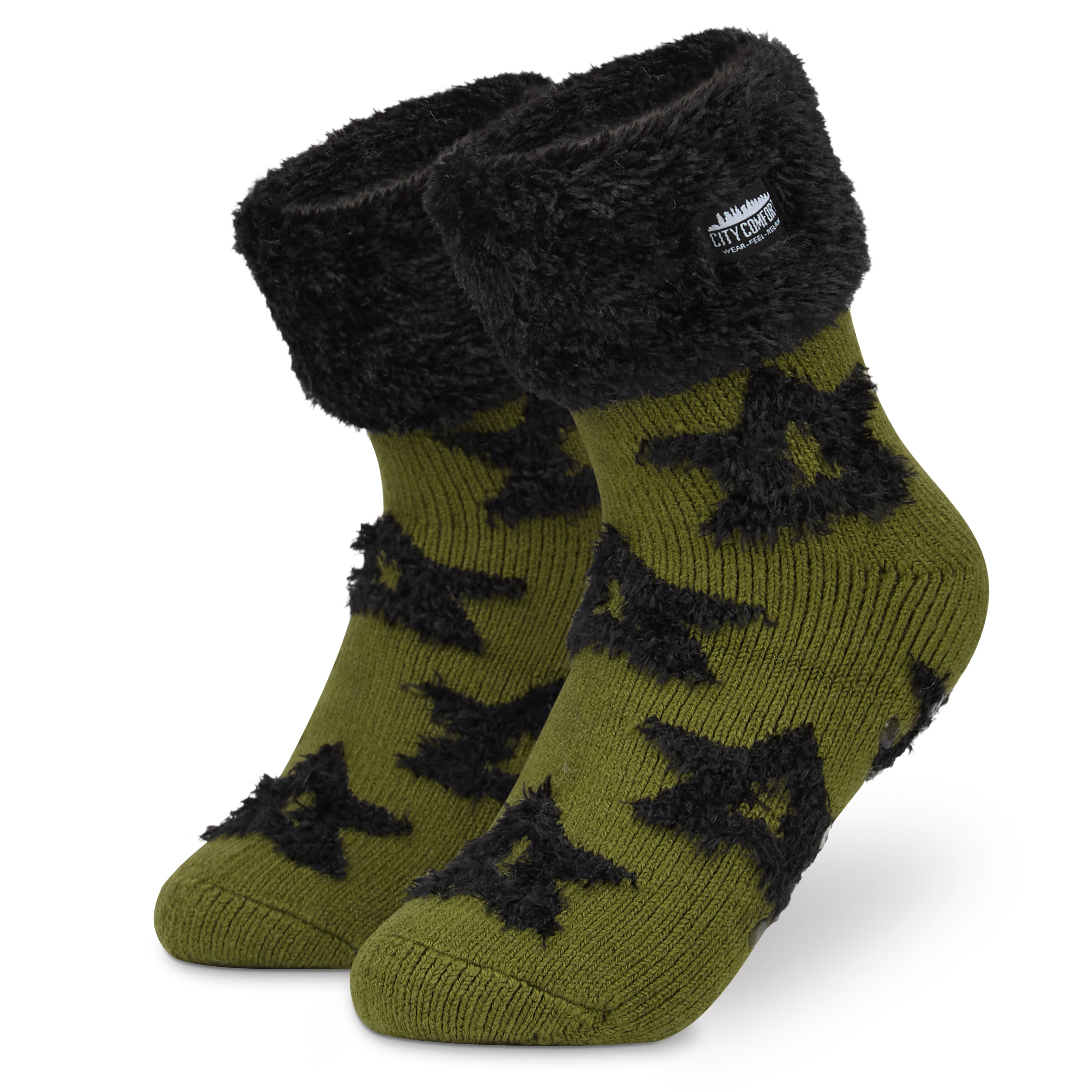 CityComfort Slipper Socks, Women Fluffy Socks Non Slip, Warm Cosy Gifts for Her Multiple Designs