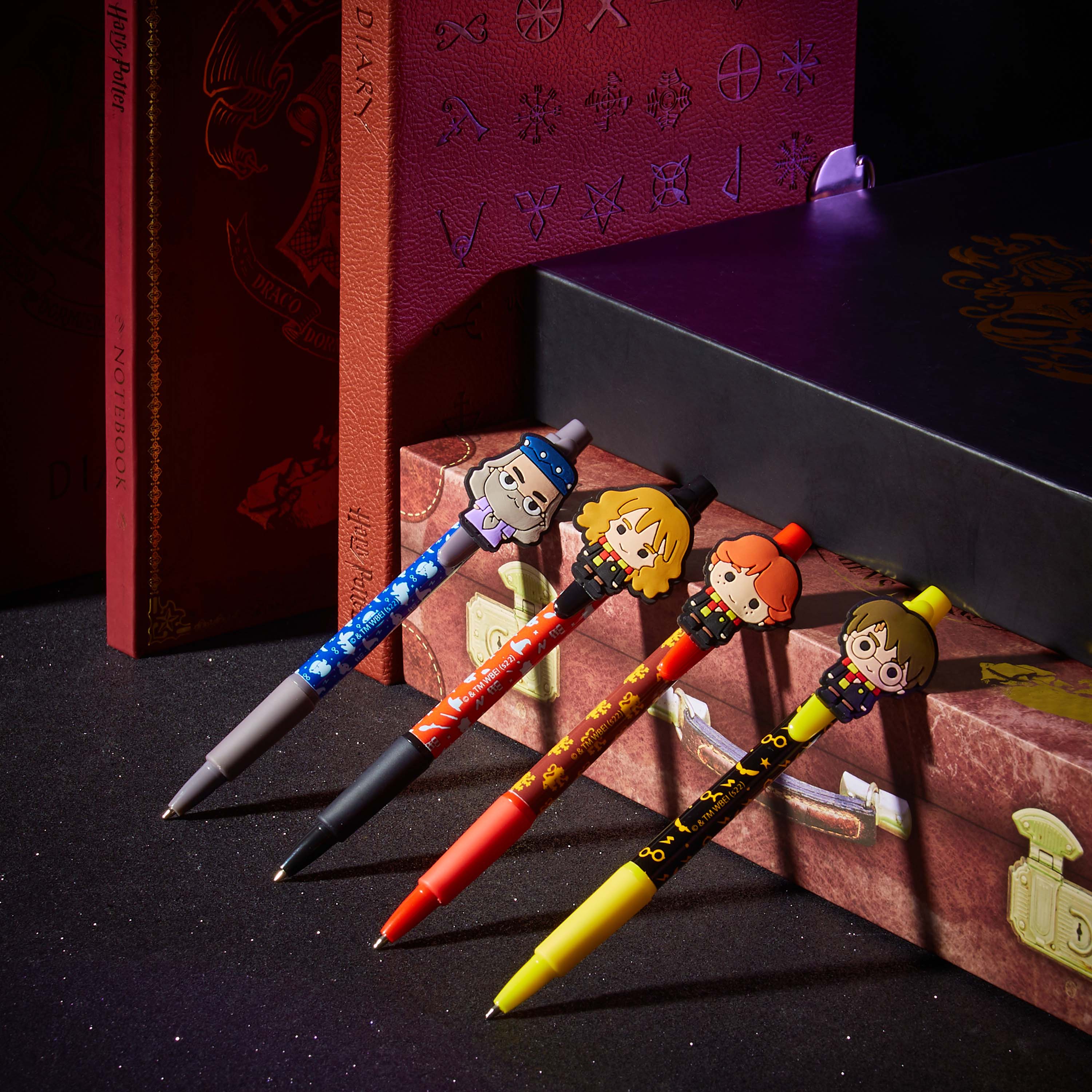 Harry Potter Pen, 4 Pack Novelty Pens, Stationery Sets for Kids - Get Trend