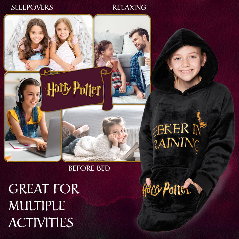 Harry Potter Oversized Blanket Hoodie for Kids and Teens