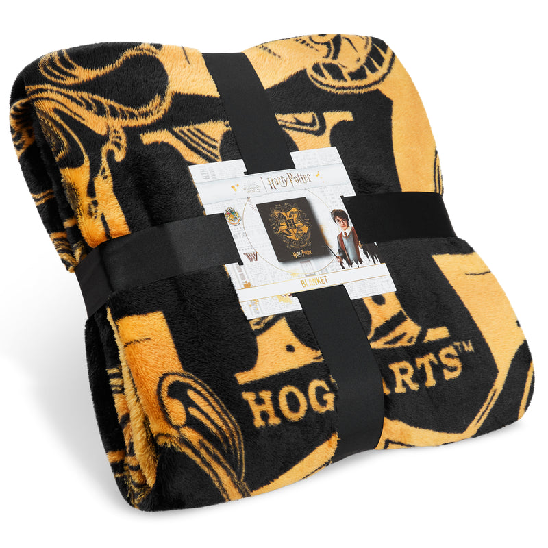 Harry Potter Throw Blanket, Hogwarts Fleece Blanket