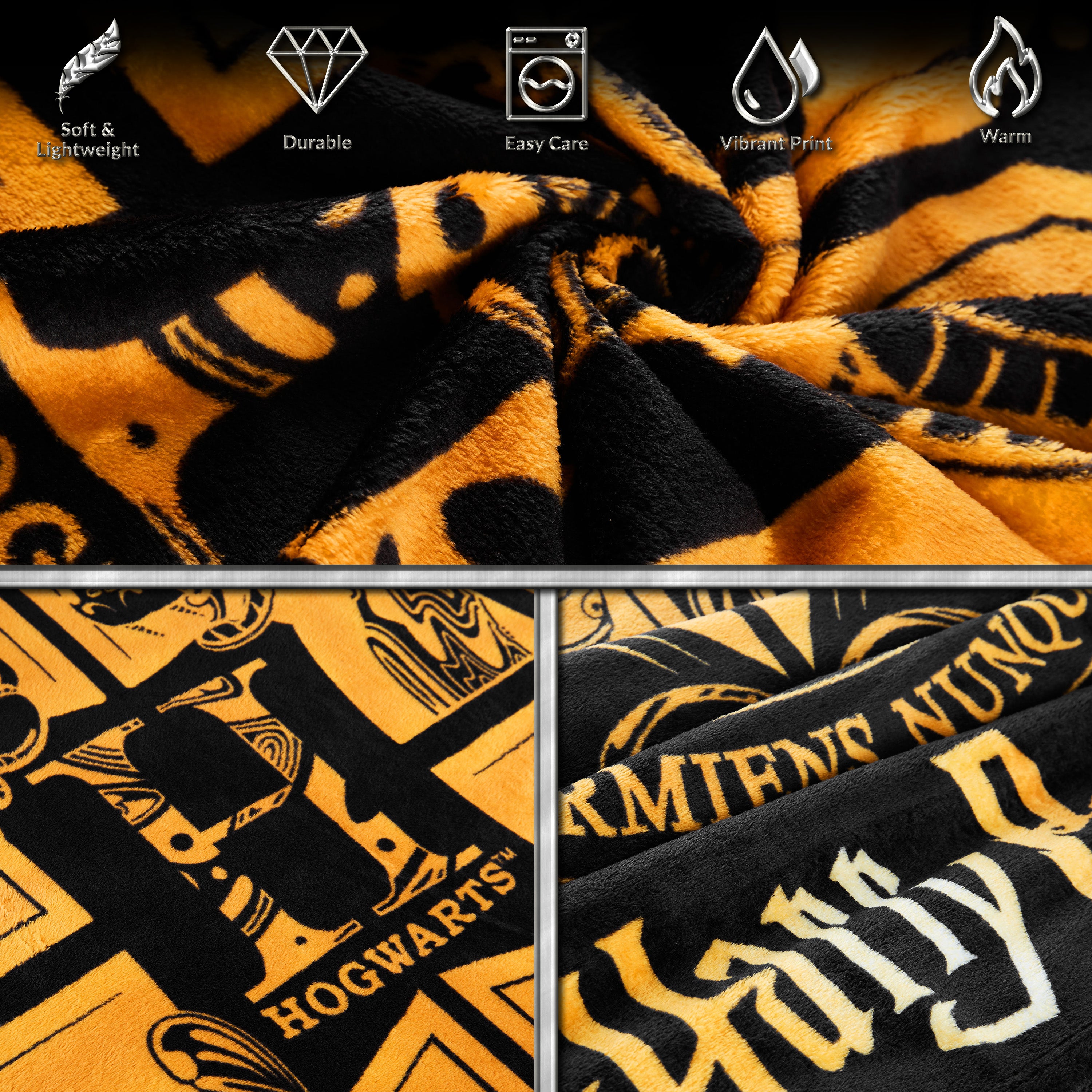 Harry Potter Throw Blanket, Hogwarts Fleece Blanket - Get Trend