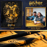 Harry Potter Throw Blanket, Hogwarts Fleece Blanket - Get Trend