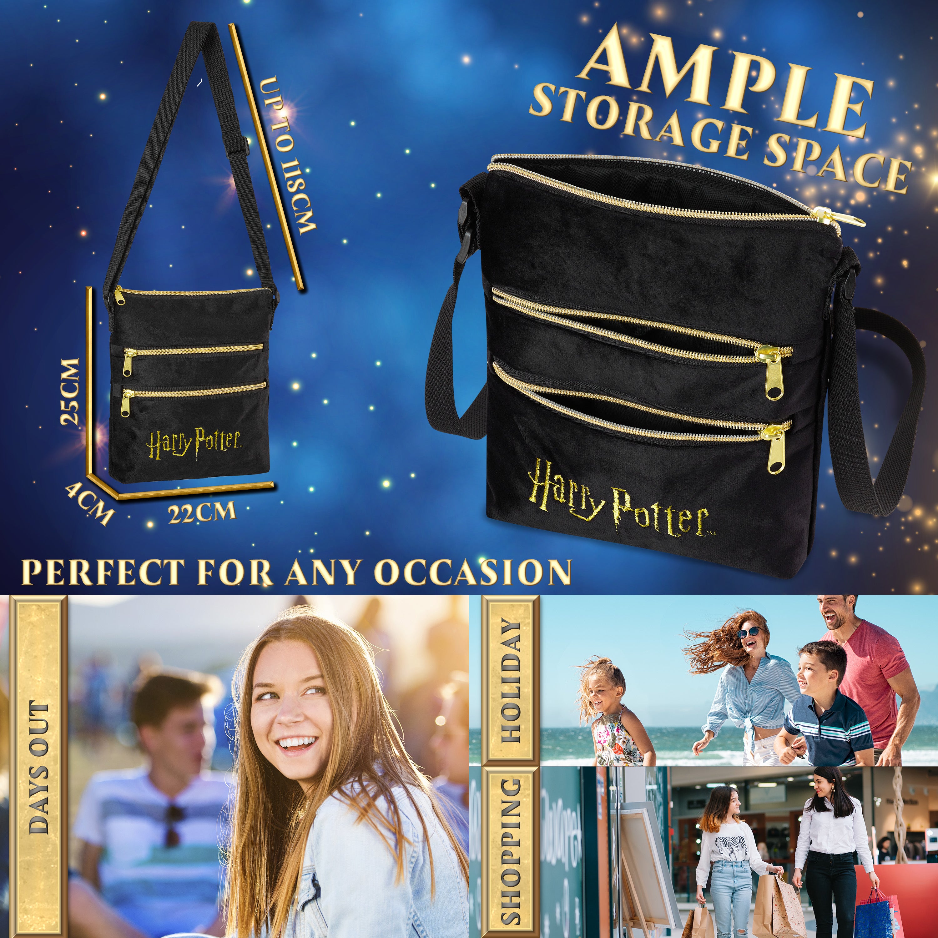 Harry Potter Bag Cross Body Bag, Women Girls Handbag - Get Trend