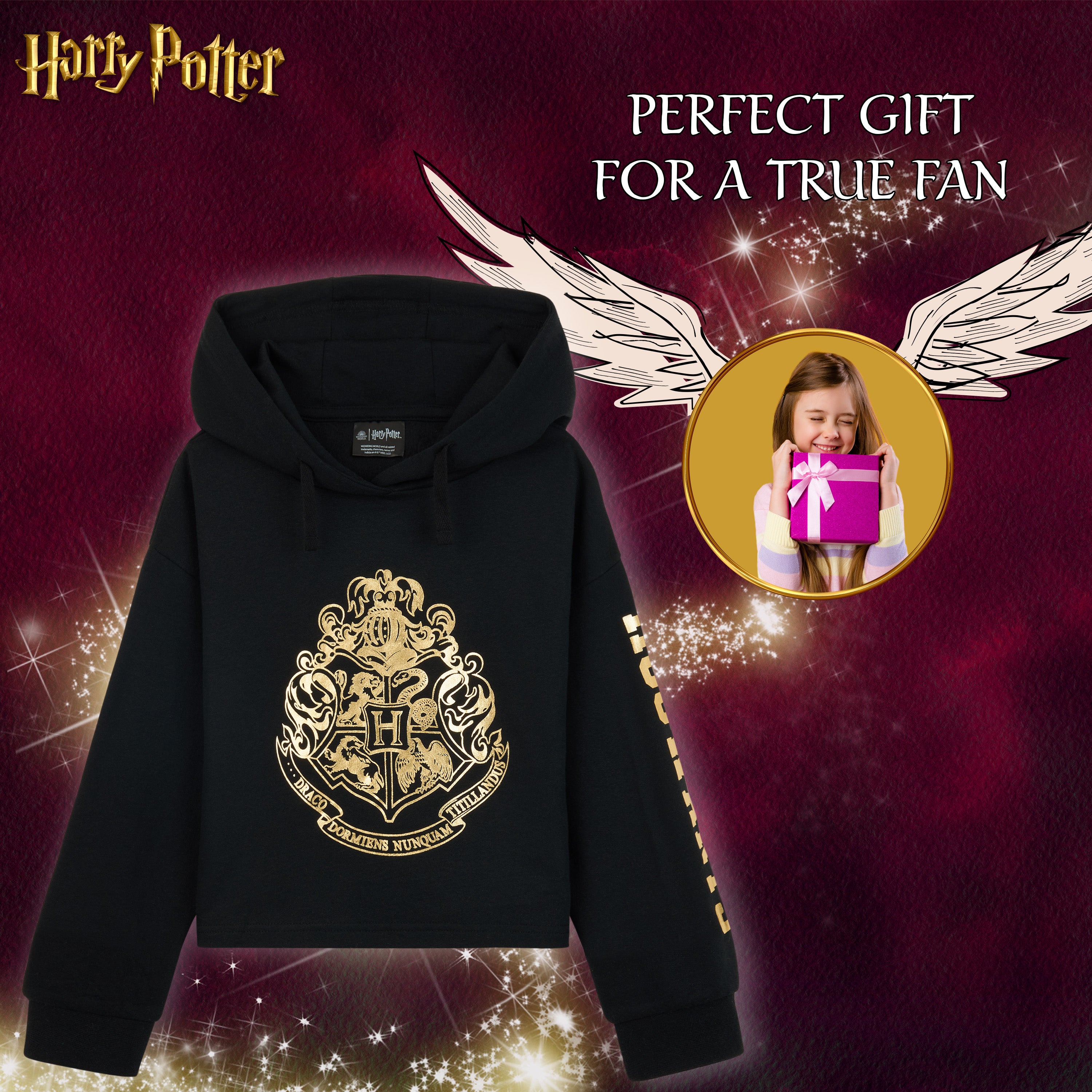 Harry Potter Hoodie for Girls, Hogwarts Sweatshirt, Gifts for Girls - Get Trend