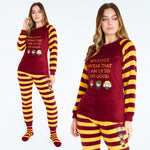 Harry Potter Womens Pyjamas, Fleece Loungewear Fluffy Socks Gift Set - Get Trend