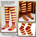 Harry Potter Womens Pyjamas, Fleece Loungewear Fluffy Socks Gift Set - Get Trend