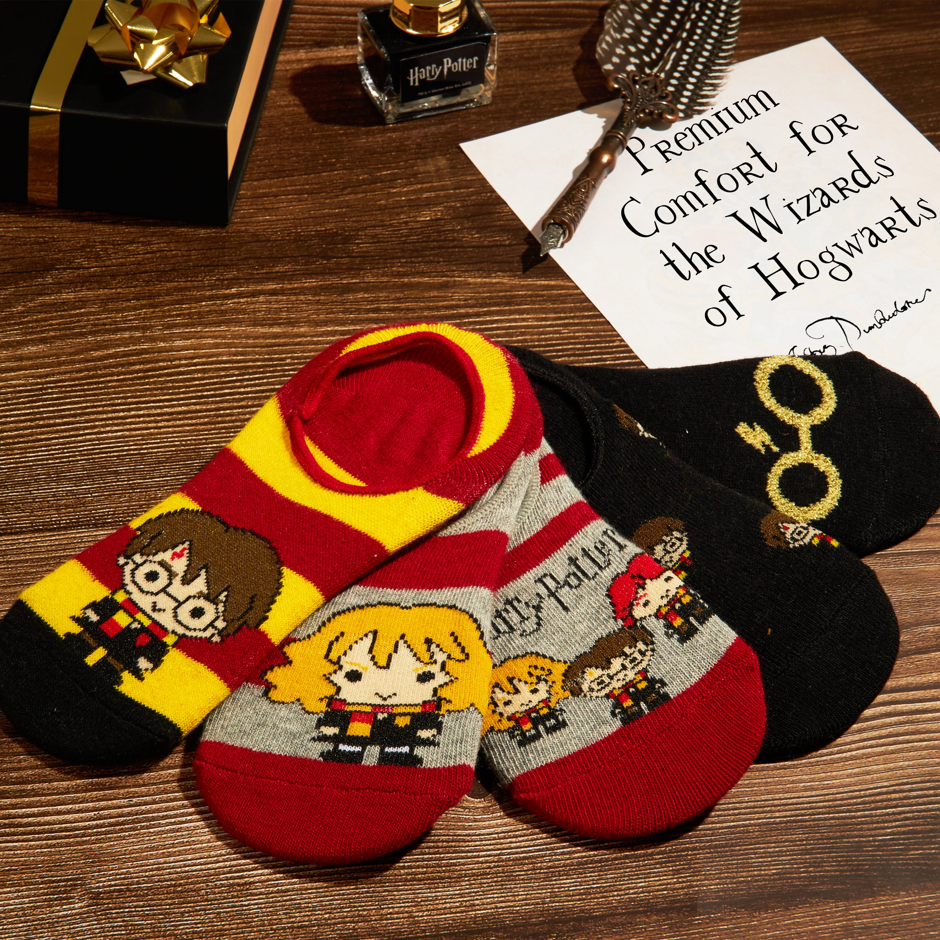 Harry Potter Socks 5 Pairs No Show Trainer Socks for Girls 12-3.5 - Get Trend