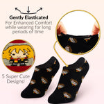 Harry Potter Socks 5 Pairs No Show Trainer Socks for Girls 12-3.5 - Get Trend