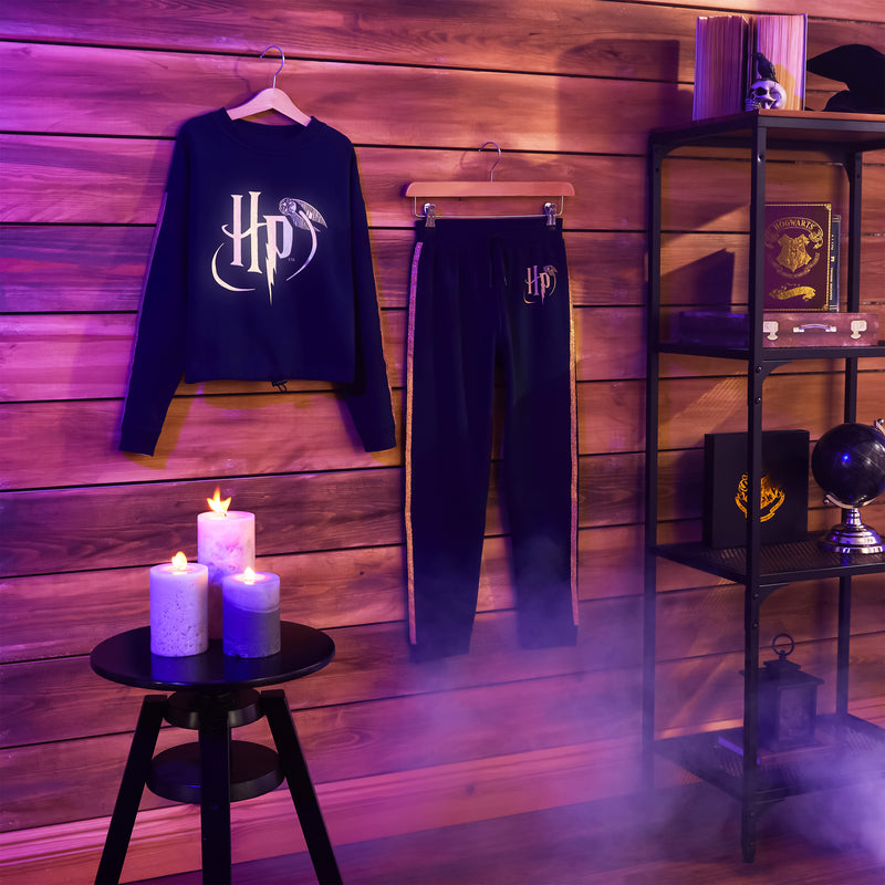Harry Potter Girls Tracksuit, Sweatshirt and Joggers Set for Kids and Teens