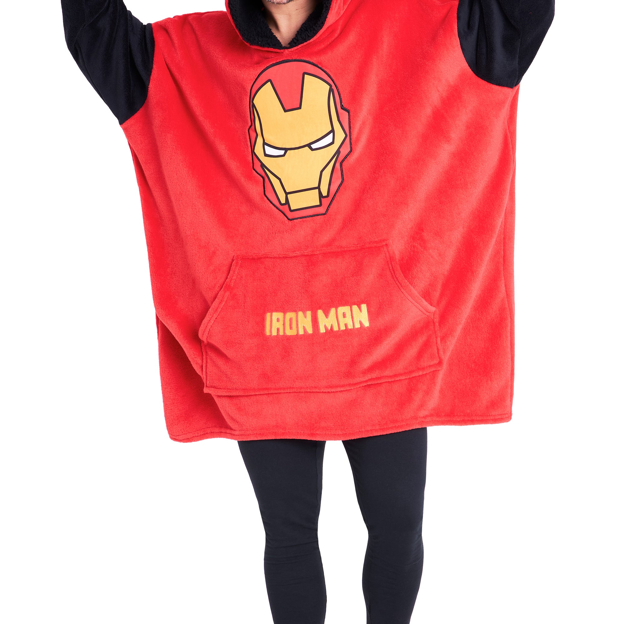 Marvel Oversized Hoodie Blanket for Men - Iron Man - Get Trend