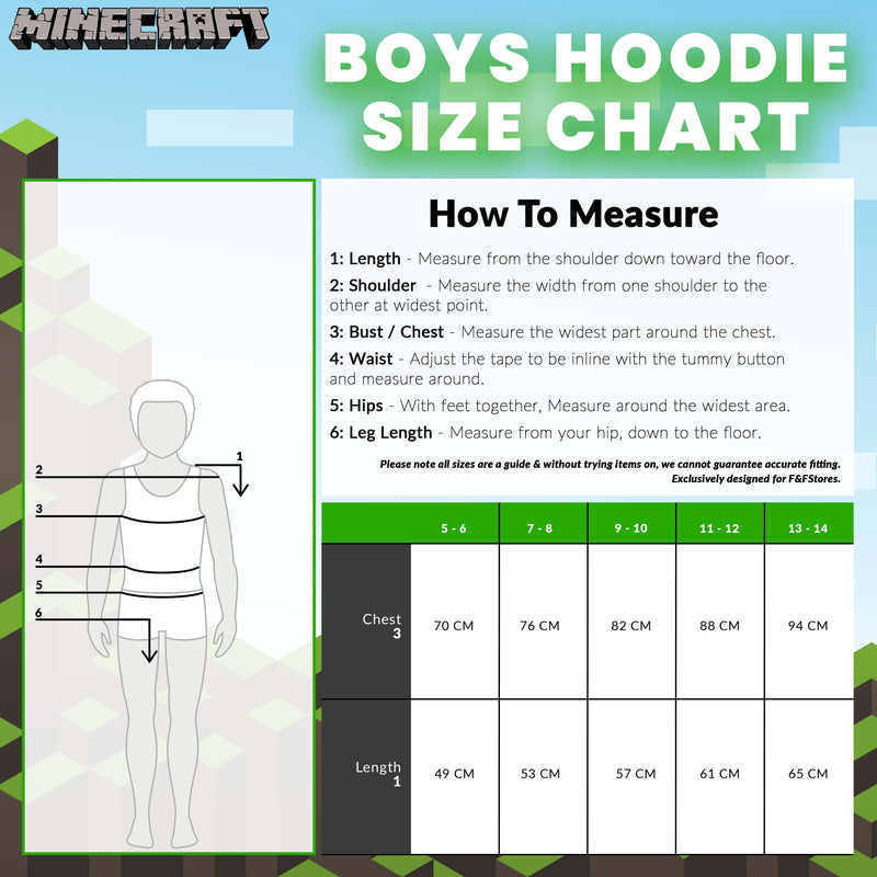 Minecraft Hoodie for Boys,Zip Up Hoodie Comfy Long Sweatshirt&Sleeve and Hood