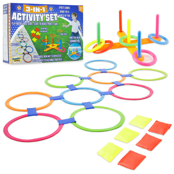 Party Games for Kids 3 in 1 Indoor and Outdoor Games