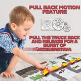 KreativeKraft Advent Calendar Kids Car Advent Calendars with 24 Diecast Mini Racing Cars or Construction Trucks - Get Trend