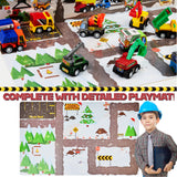 KreativeKraft Advent Calendar Kids Car Advent Calendars with 24 Diecast Mini Racing Cars or Construction Trucks - Get Trend