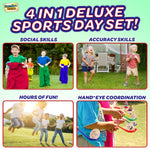 KreativeKraft Outdoor Games for Kids Sports Day Kit Egg and Spoon Race Sack Race - Get Trend