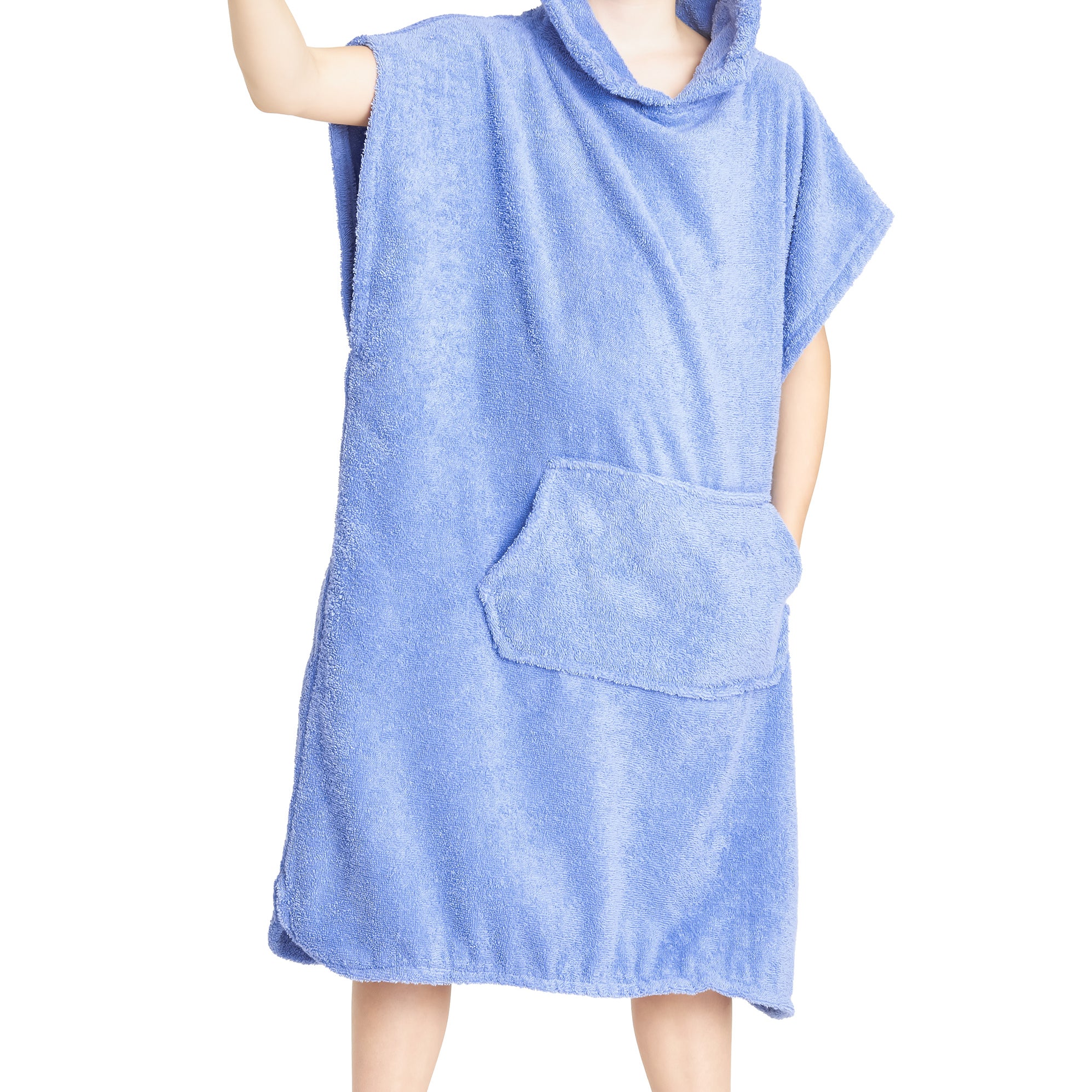 CityComfort Hooded Towelling Poncho with Pockets for Boys and Girls - Get Trend