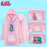 L.O.L. Surprise! Oversized Hoodie Blanket for Girls, Lol Doll Gifts for Girls Multi - Get Trend