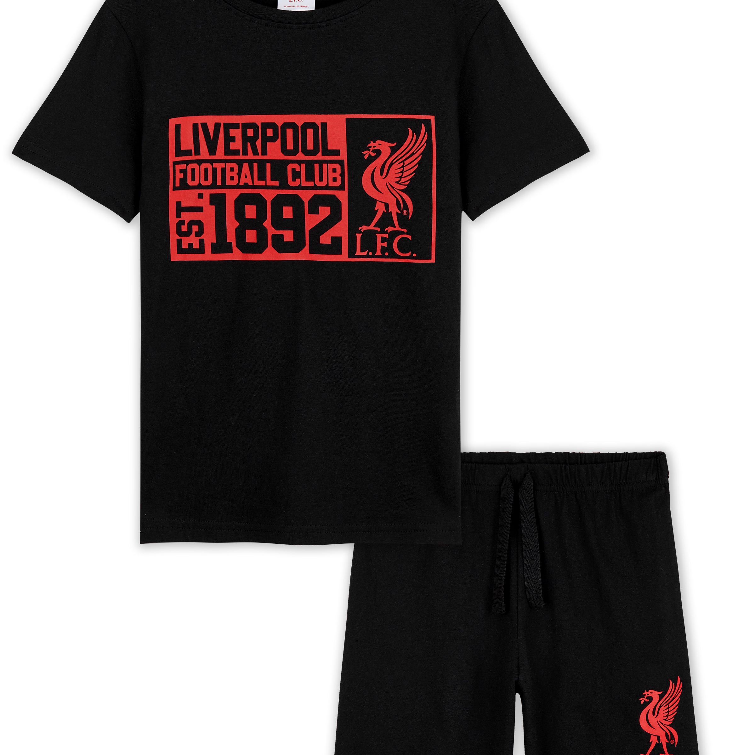 Liverpool F.C. Boys Pyjamas, Football Merchandise, Short Kids PJs for Summer - Get Trend