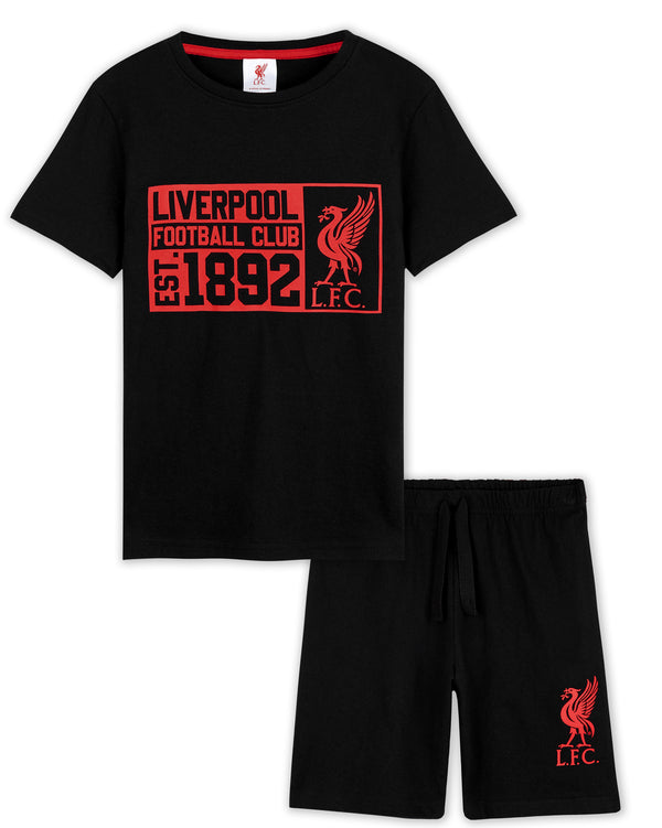 Liverpool F.C. Boys Pyjamas, Football Merchandise, Short Kids PJs for Summer