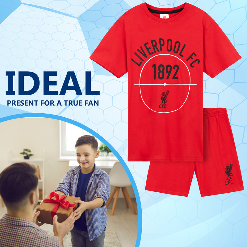 Pyjama Court Garçon Liverpool FC - Kit Football Officiel Premier League