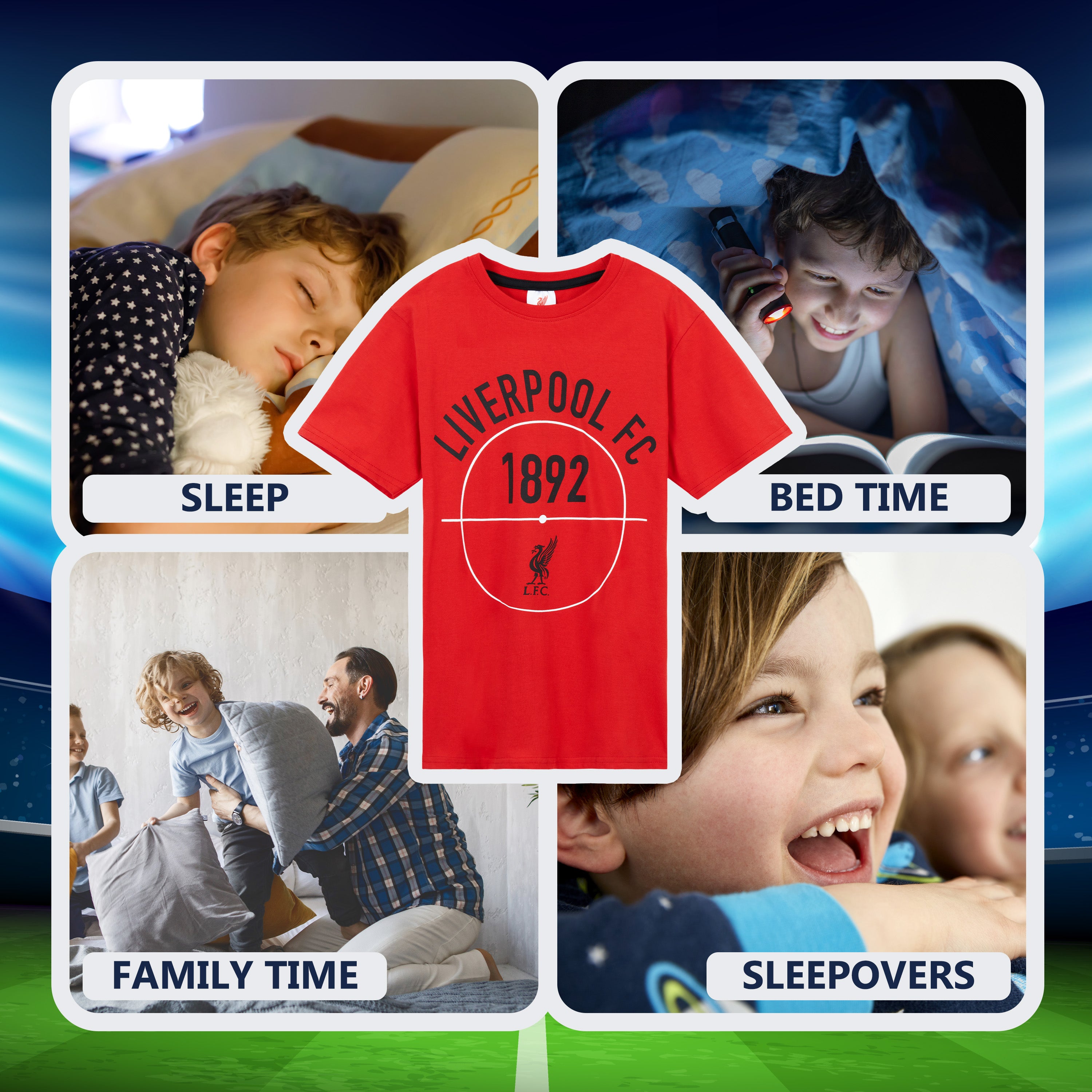Liverpool FC Boys Pyjamas for Kids, Boys Short Pyjamas - Get Trend