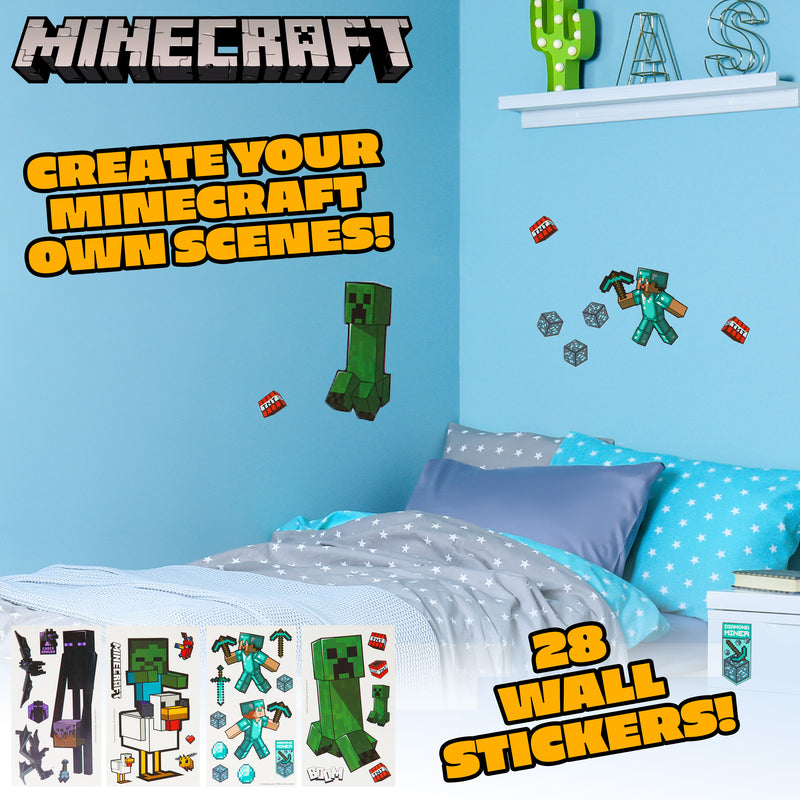 Minecraft Stickers and Accessories - Windows Stickers for Bedrooms for ...